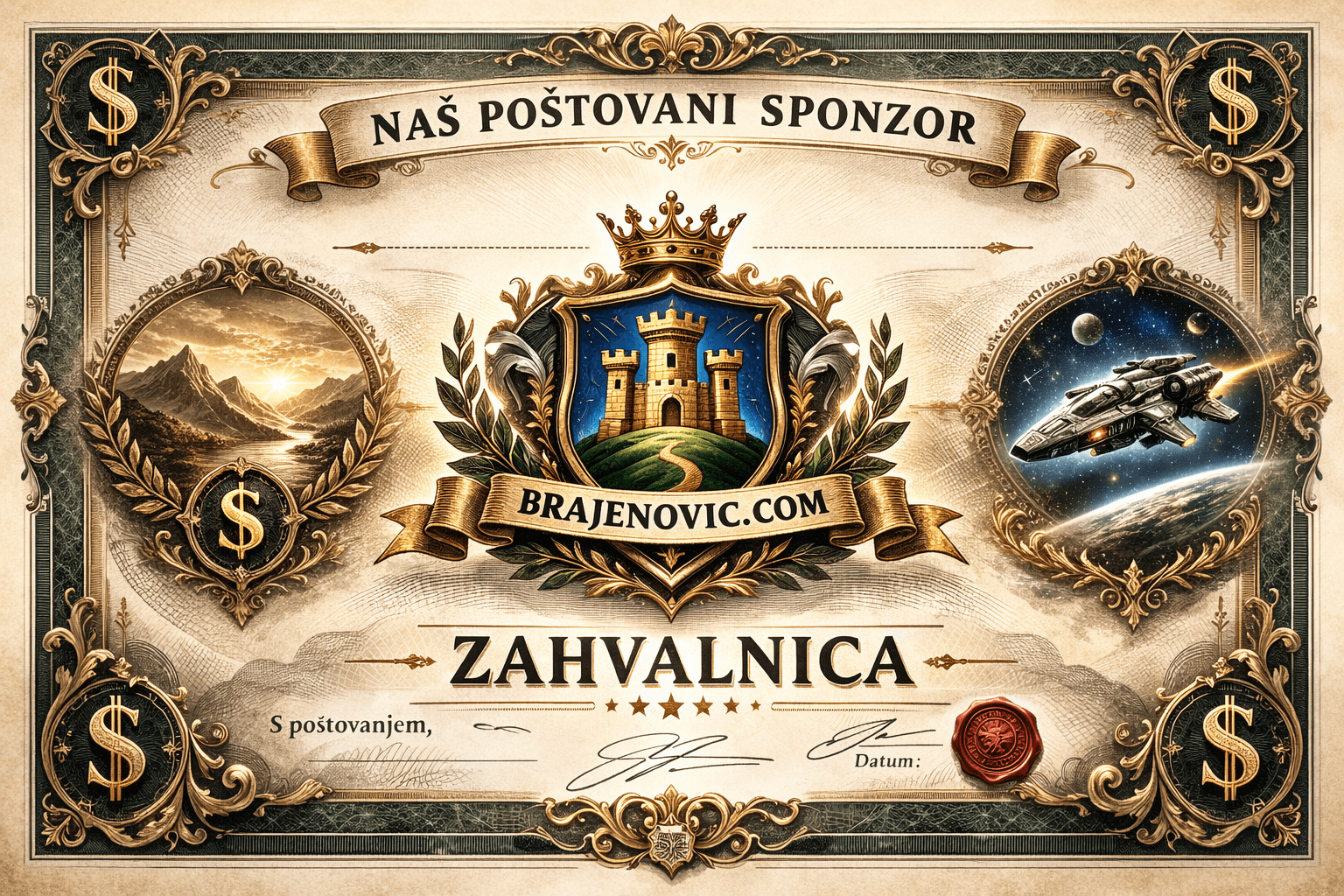 Sponzor zahvalnica